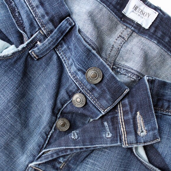 Hudson Men’s Jeans Button Fly Size 34x28 - Picture 3 of 8